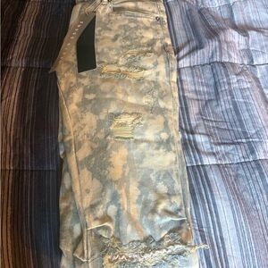 Smoke Rise Distressed Stacked Jeans